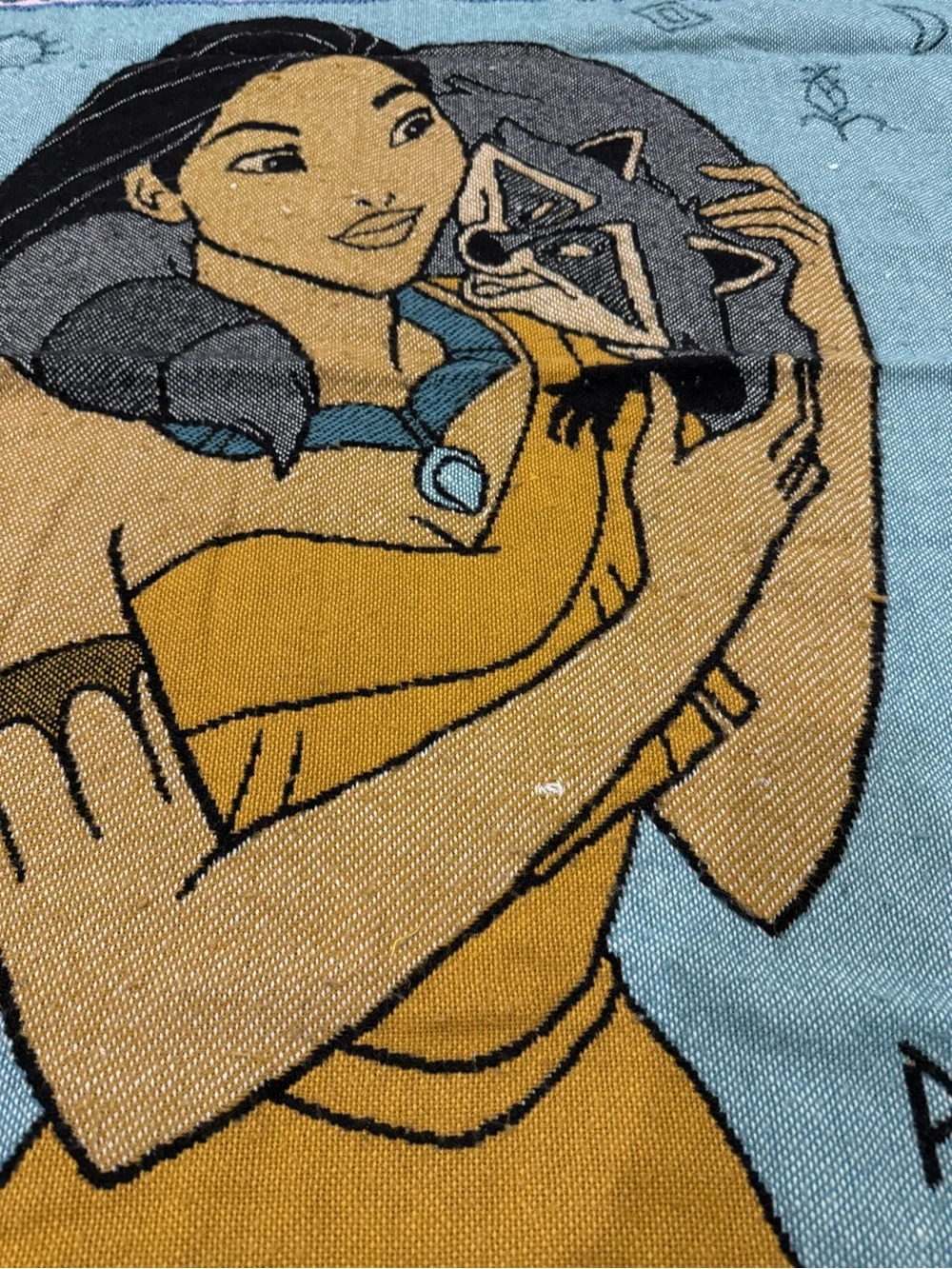 Disney’s Pocahontas vintage blanket